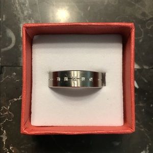 Boccia Titanium w/diamond ring size 5.75